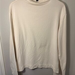 BANANA REPUBLIC Soft Luxe Boxy T-shirt Sweater Women's Size M Snow Day